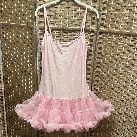 Leg Avenue Pink Ruffle Mini Dress - Picture 1 of 7